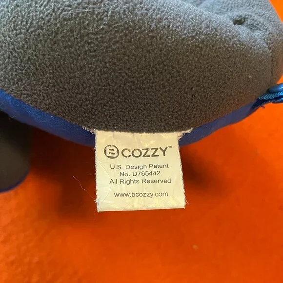 BCOZZY Blue & Gray Travel Neck Pillow + bag - Size L (adult) - Picture 4 of 12